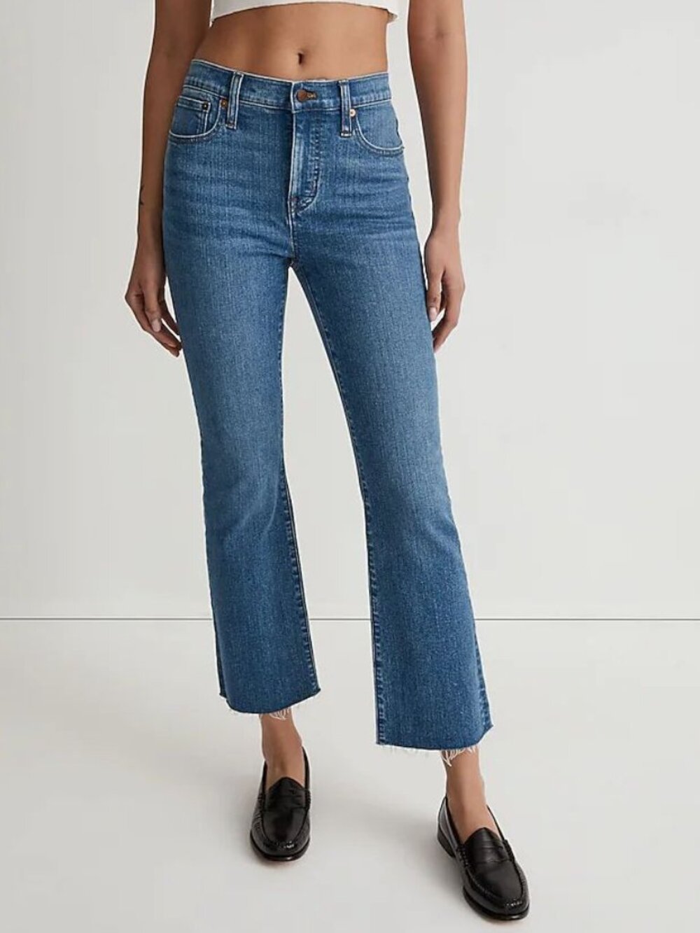 Madewell I Kick Out Crop Jeans, Cherryville Wash